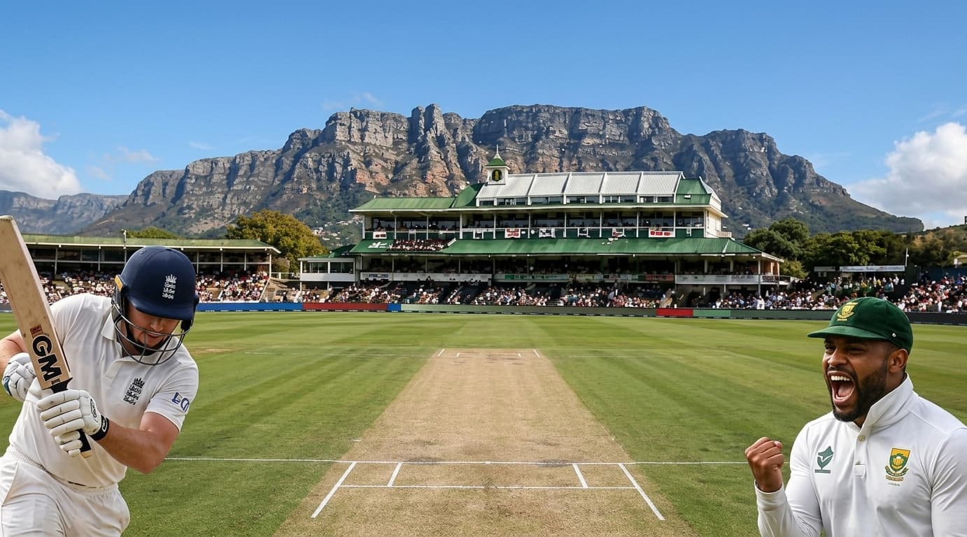 Test-Cricket England gegen Südafrika in Newlands, Kapstadt
