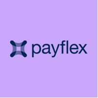 Payflex logo featuring a dark blue abstract star shape next to the word "payflex" in lowercase dark blue text on a light purple background—perfect for Stay Now Pay Later options at Cape Town hotels.